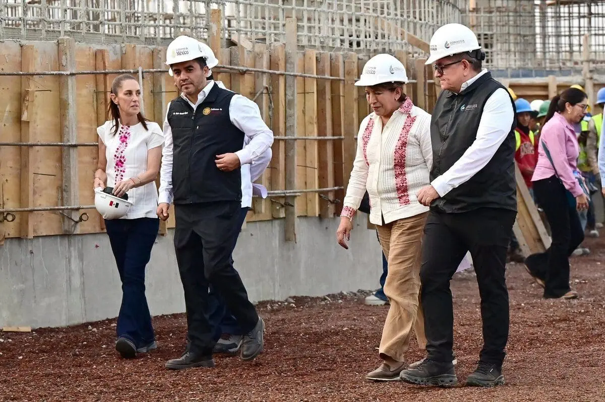 Presidenta constata avances en construcción del túnel Churubusco-Xochiaca