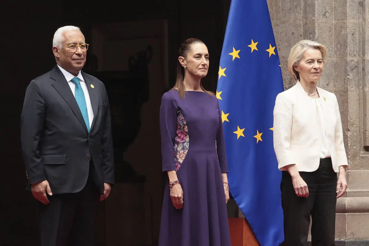 Sheinbaum recibe a Presidenta de la Comisión Europea para firma del Acuerdo Global Modernizado