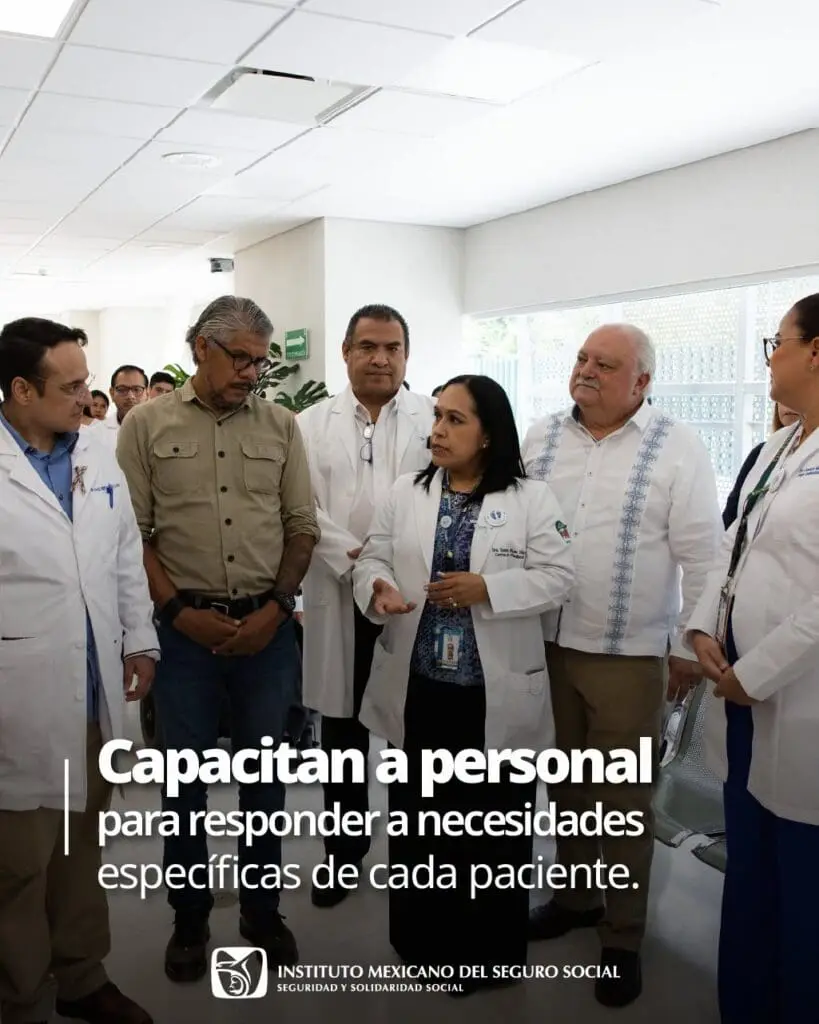 Medical team and officials discussing patient care