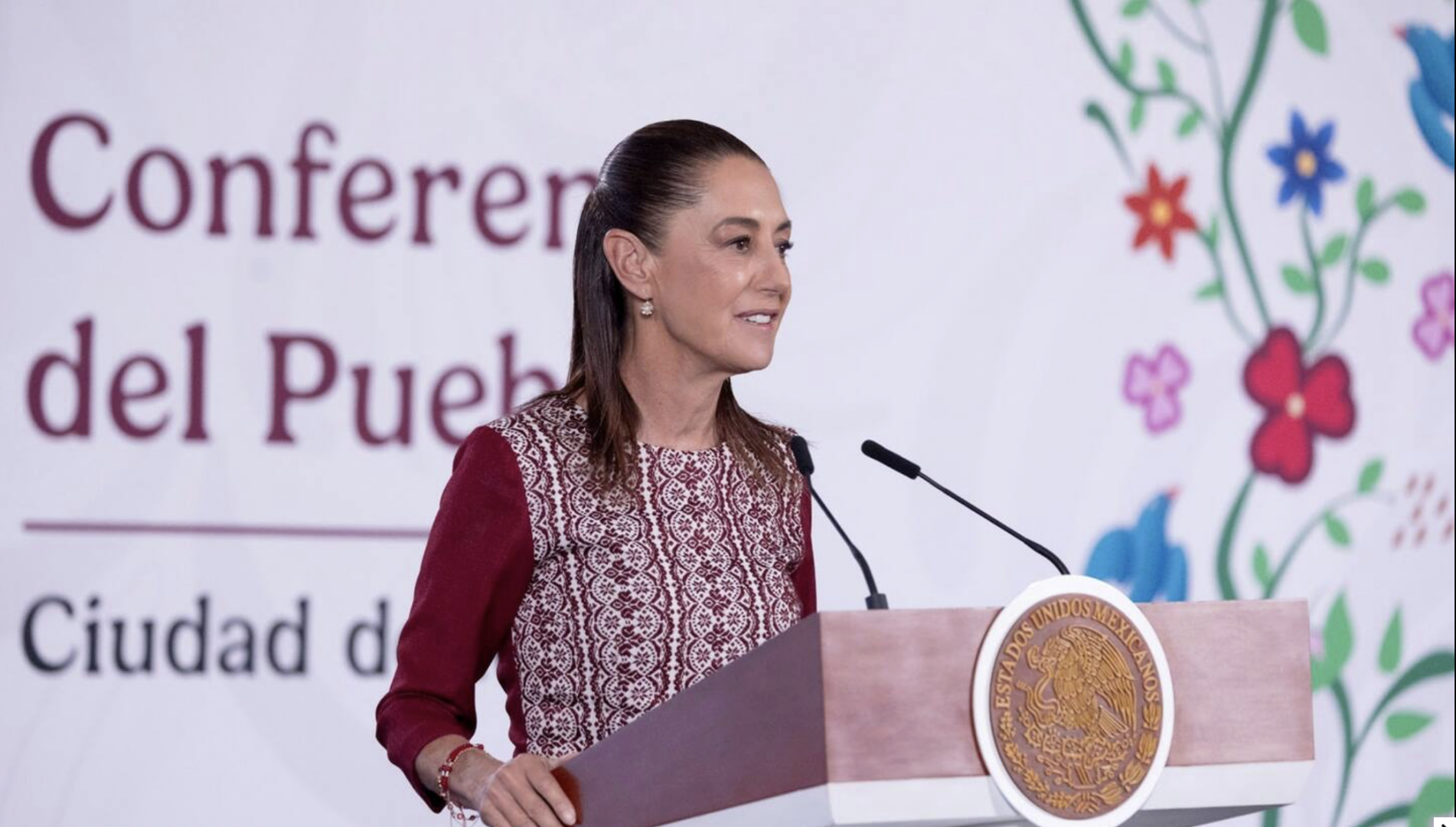 Claudia Sheinbaum en la mañanera del 26 de junio de 2026
