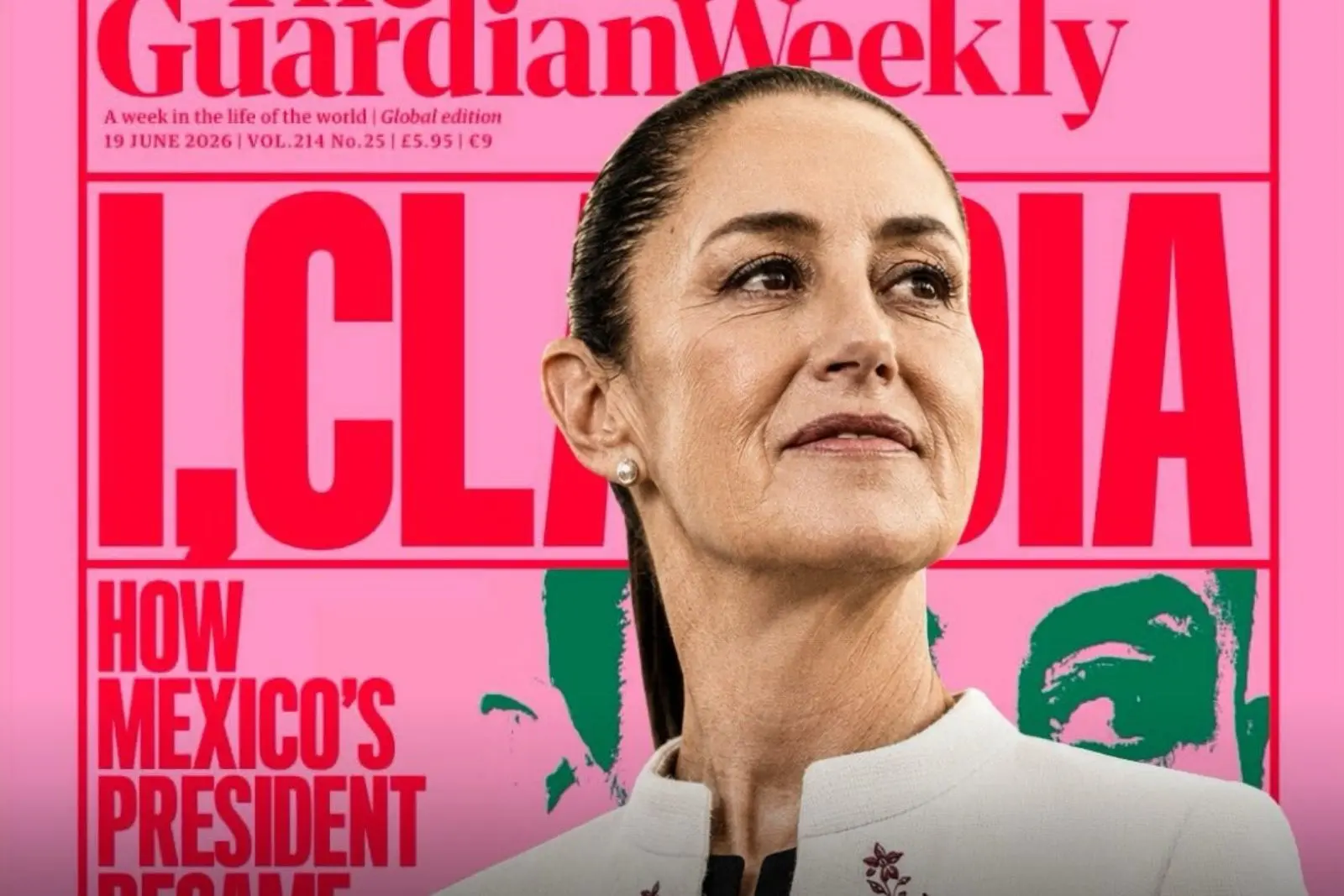 The Guardian destaca a Claudia Sheinbaum como “la líder de izquierda más popular del mundo”