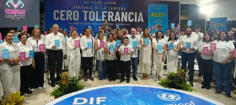 DIF Chiapas y UNICEF suman esfuerzos para proteger a niñas, niños y adolescentes