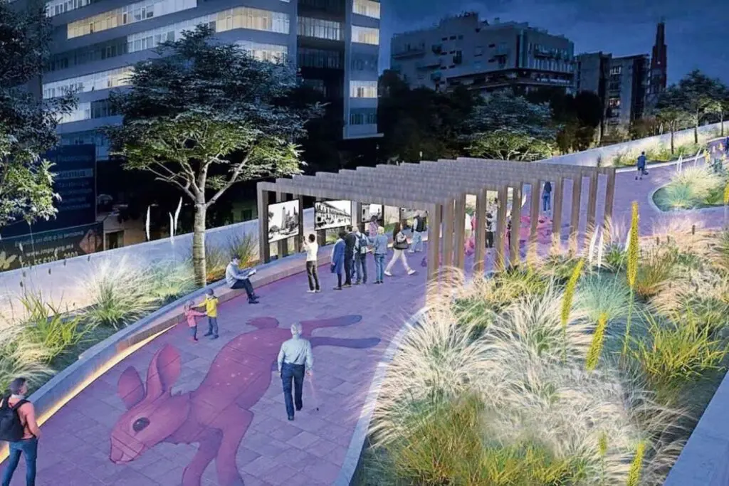 Inauguran Jardín Flotante Tlallipan, nuevo corredor verde en la Calzada de Tlalpan