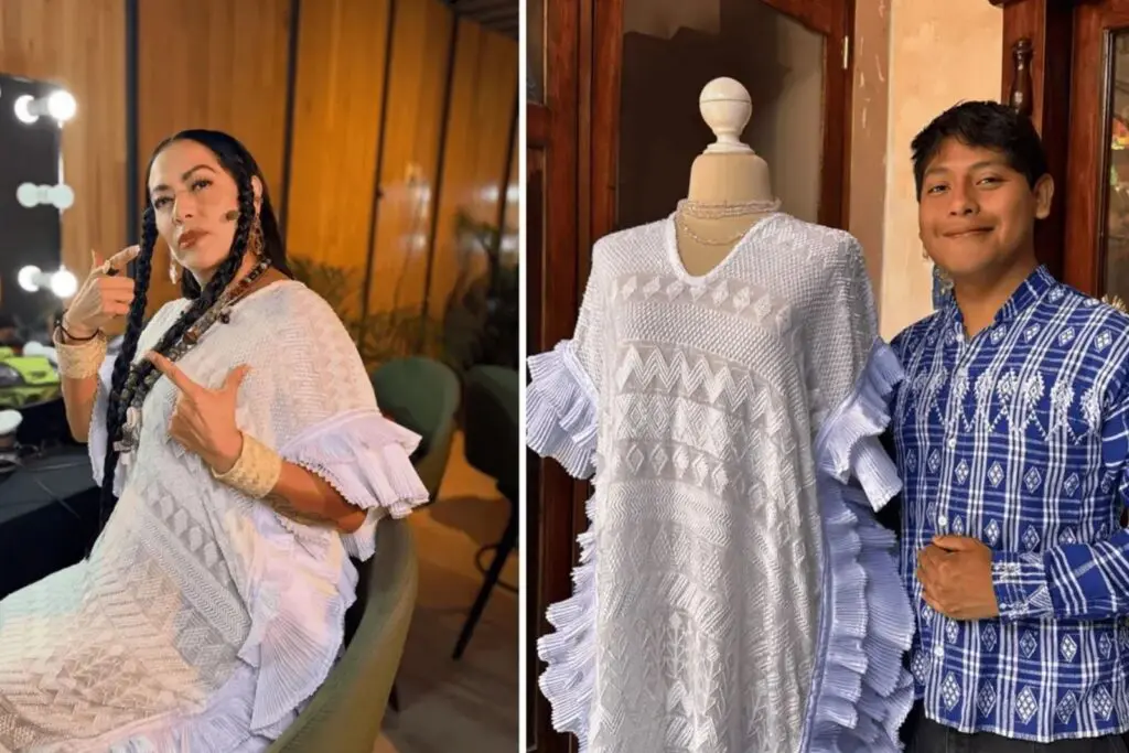 Diseñador chiapaneco vistió a Lila Downs en inauguración del Mundial 2026