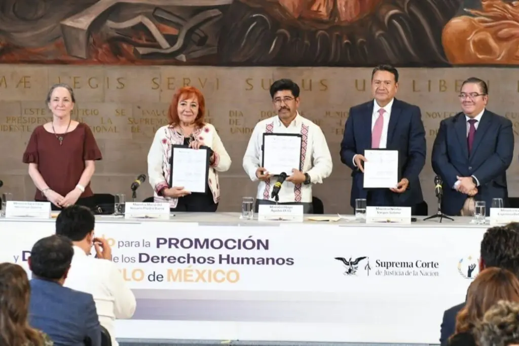 Suprema Corte, CNDH y OAJ fortalecen alianza para impulsar protección a derechos humanos en México