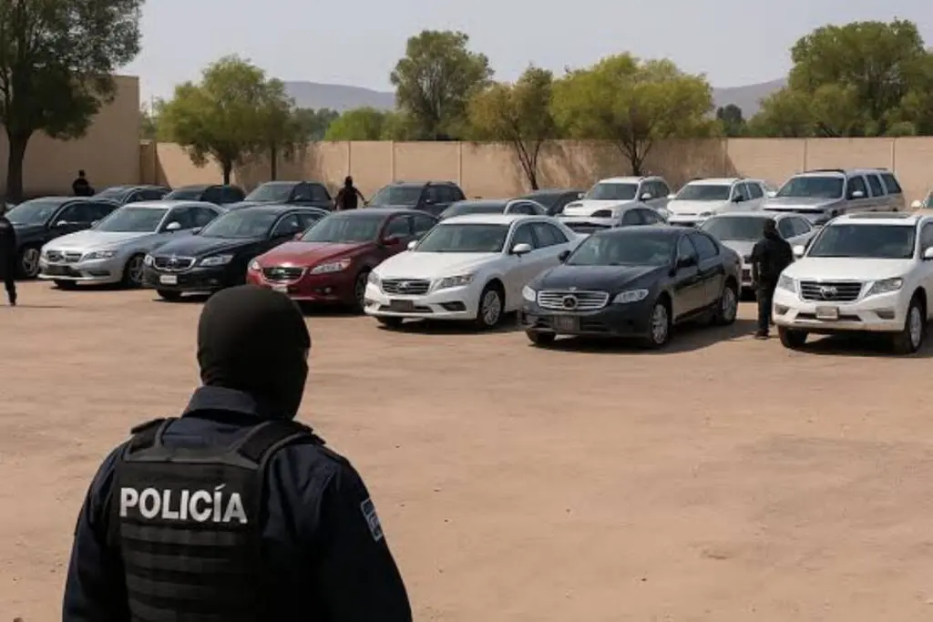 Autoridades aseguran 46 vehículos del Cártel de Sinaloa en Durango