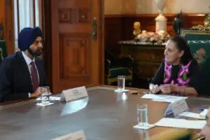 Sheinbaum recibe a Ajay Banga, presidente del Banco Mundial, para fortalecer Plan México