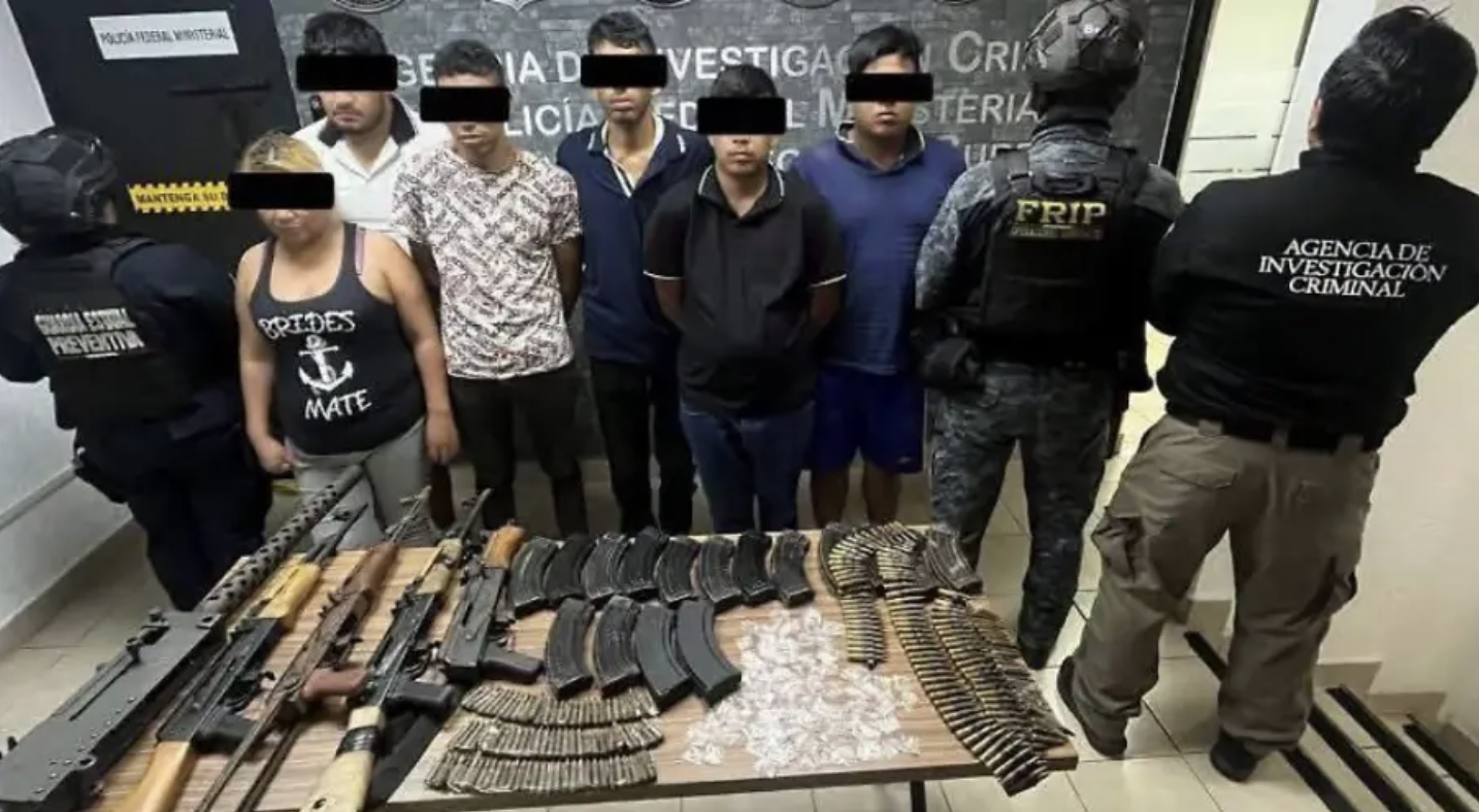 SSP asegura armas y detiene a presuntos integrantes del CCyG en Chiapas