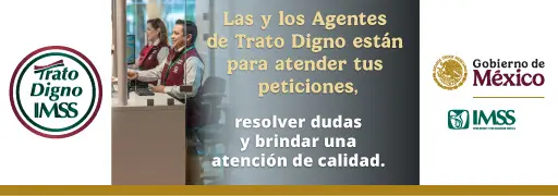 Agentes de Trato Digno del IMSS brindan atención a derechohabientes para resolver dudas, recibir peticiones y ofrecer un servicio de calidad.