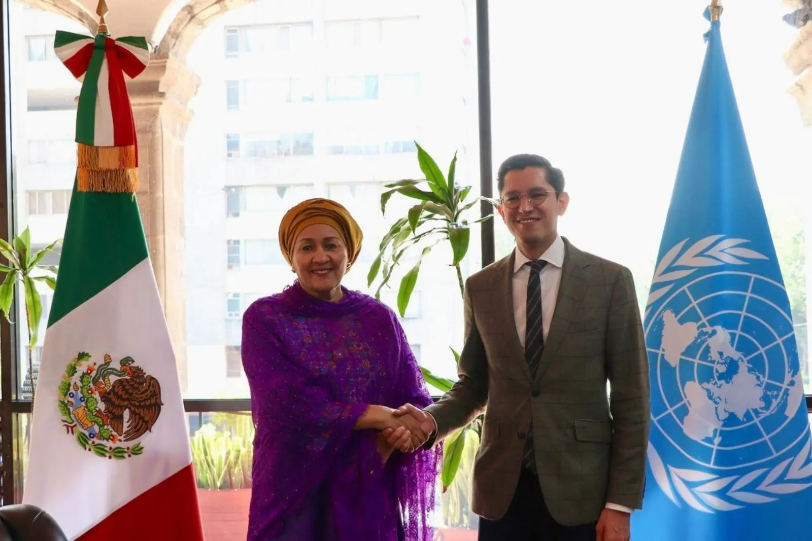 Roberto Velasco y vicesecretaria de la ONU reafirman alianza por una cooperación más efectiva