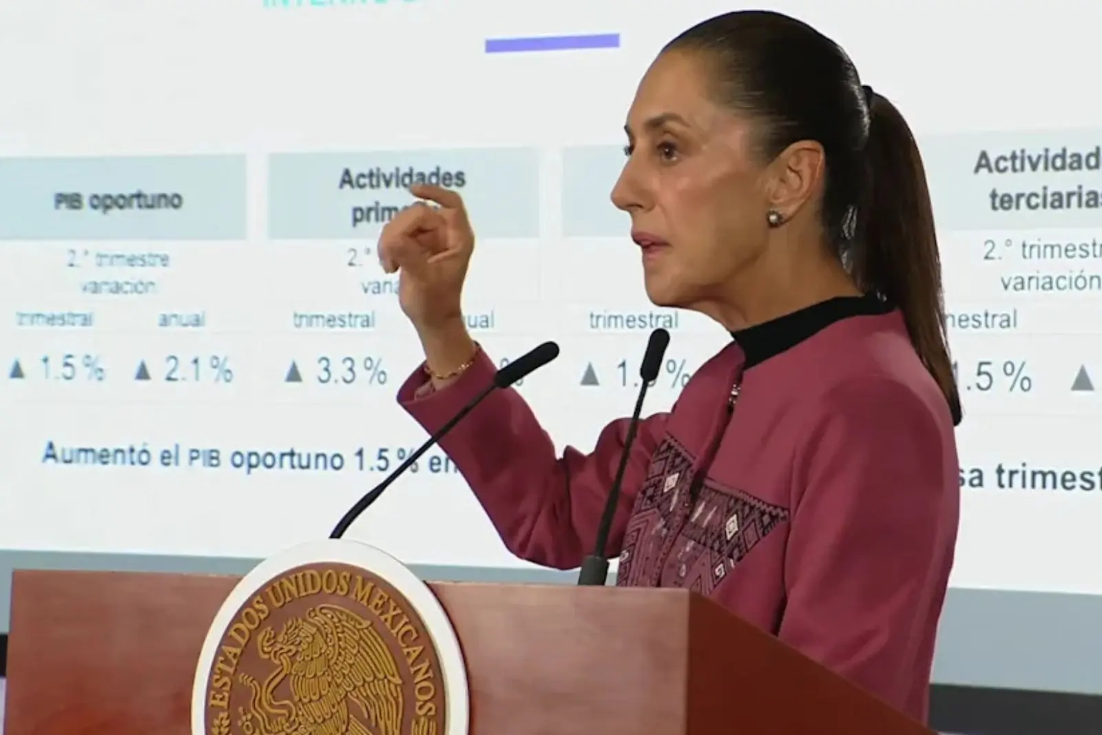 Claudia Sheinbaum prevé una economía más fuerte en el segundo semestre de 2026