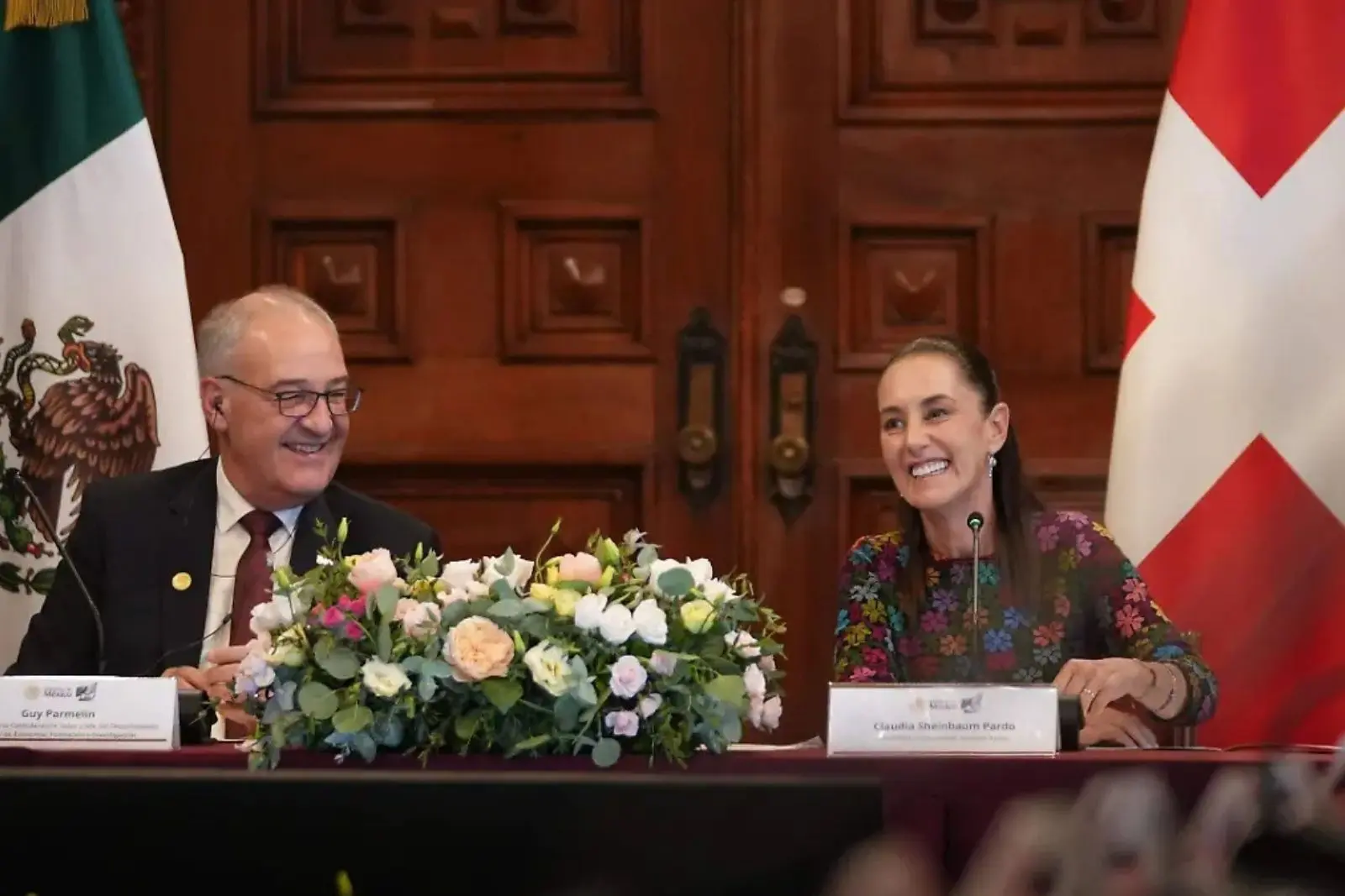 México y Suiza fortalecen alianza; Sheinbaum y presidente suizo amplían cooperación bilateral