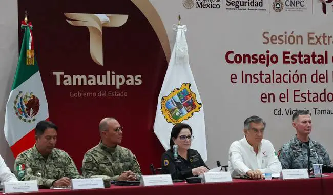 Autoridades federales y estatales instalan el Puesto de Comando para la temporada de lluvias y ciclones en Tamaulipas