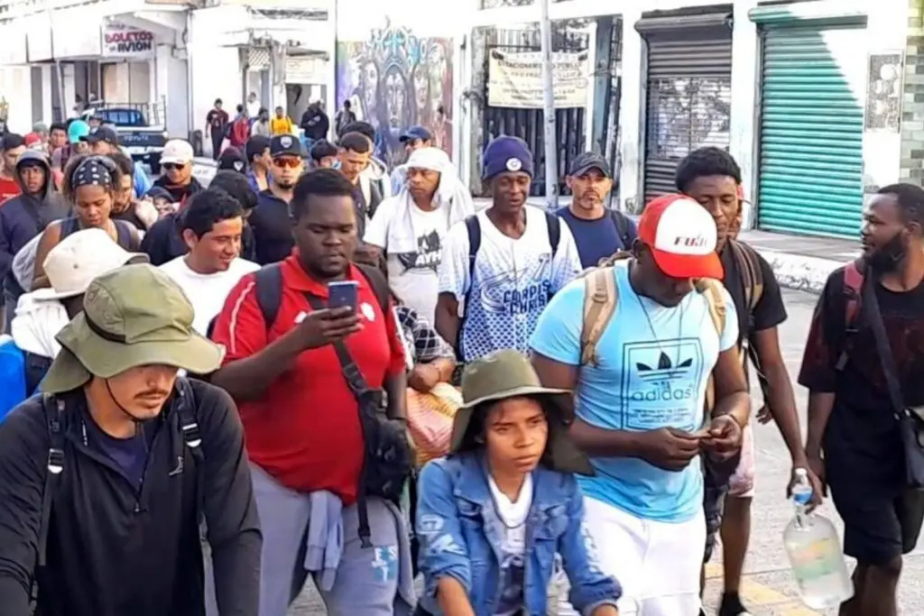 Caravana migrante "Sueños sin Fronteras" llega a Escuintla tras cuatro días de caminata