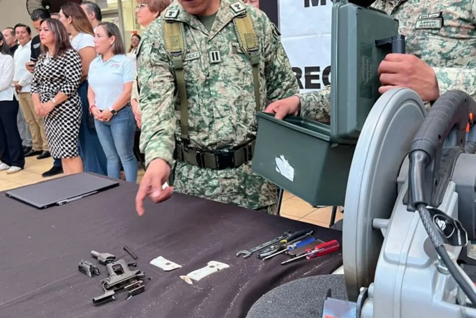 Chiapas retira de circulación 645 armas de fuego durante el 2025