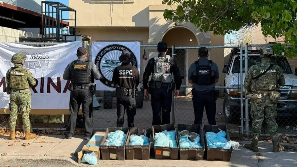 Decomiso de 120 kilogramos de pastillas de fentanilo en Mexicali