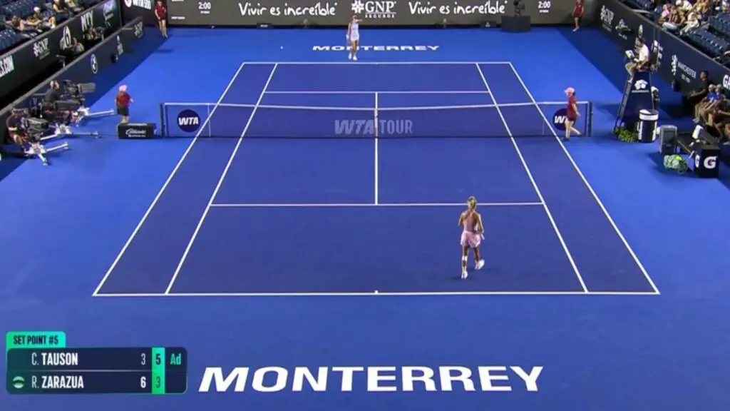 Renata Zarazúa quedó eliminada del dobles del Abierto GNP de Monterrey. Foto: RRSS