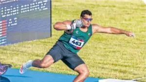 El atleta mexicano Uziel Muñoz ganó el oro en lanzamiento de bala durante los Juegos Centroamericanos y del Caribe 2026, donde revalidó el título obtenido en San Salvador 2023.