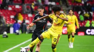 Jugadores del América festejan el triunfo conseguido frente a San Diego FC en el debut del equipo mexicano dentro de la Leagues Cup 2026.