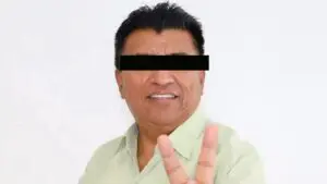Irving de la Cruz Pisté, alcalde de Kinchil, detenido y trasladado a Mérida. Foto: Especial