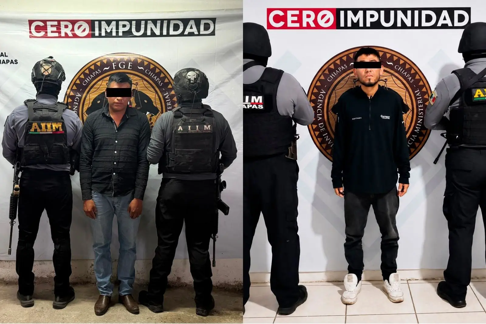 Detienen a dos presuntos feminicidas en Chiapas; Fiscalía anuncia refuerzo con 100 agentes de investigación