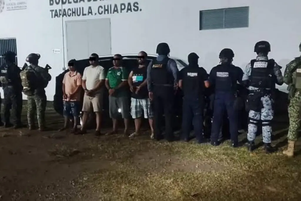 Detienen en Tapachula a cuatro presuntos integrantes de "Los Chapitos"