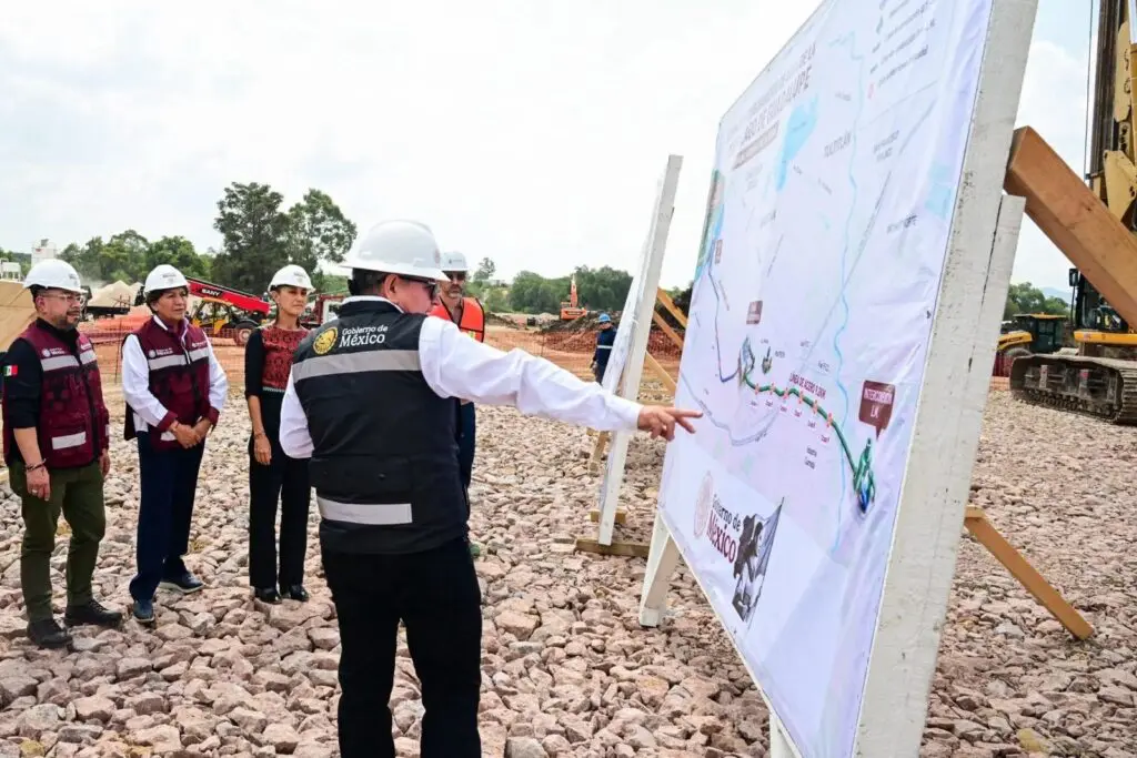 Sheinbaum supervisa planta potabilizadora del Lago de Guadalupe