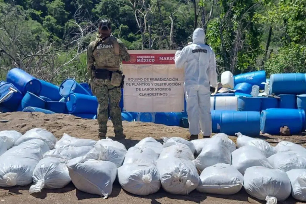 Golpe histórico al narco: México incauta 16 toneladas de metanfetamina en Sinaloa