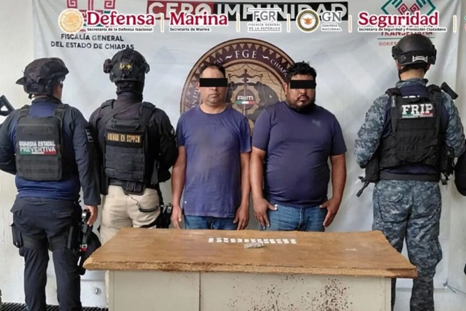 Detienen a 57 presuntos integrantes de grupos delictivos en Chiapas; 34 estarían ligados a ataque en Tuxtla