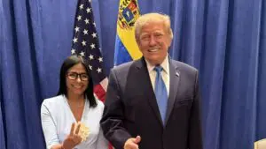 Trump y Delcy Rodríguez se reúnen por primera vez en Nueva York, tras la captura de Maduro y abordan energía, minería y seguridad.