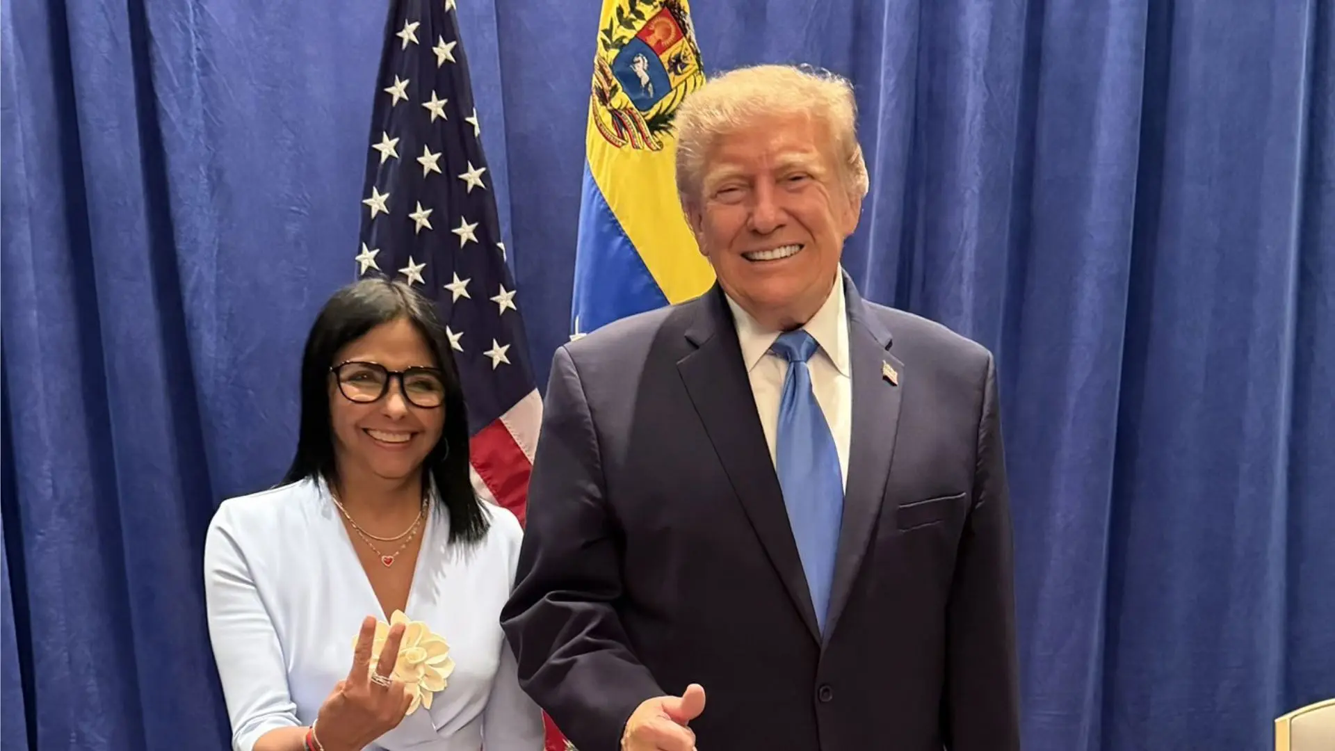 Trump y Delcy Rodríguez se reúnen por primera vez en Nueva York, tras la captura de Maduro y abordan energía, minería y seguridad.