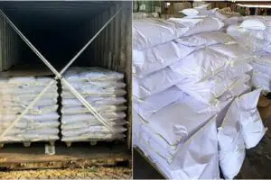 Aseguran 27 toneladas de ácido tartárico procedente de China en aduana de Michoacán