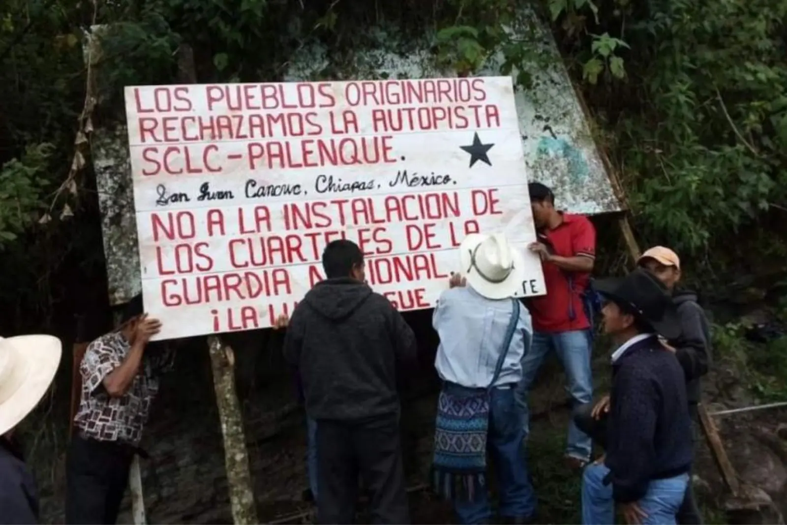 Comunidades de Chiapas rechazan carretera Palenque-San Cristóbal y denuncian hostigamiento