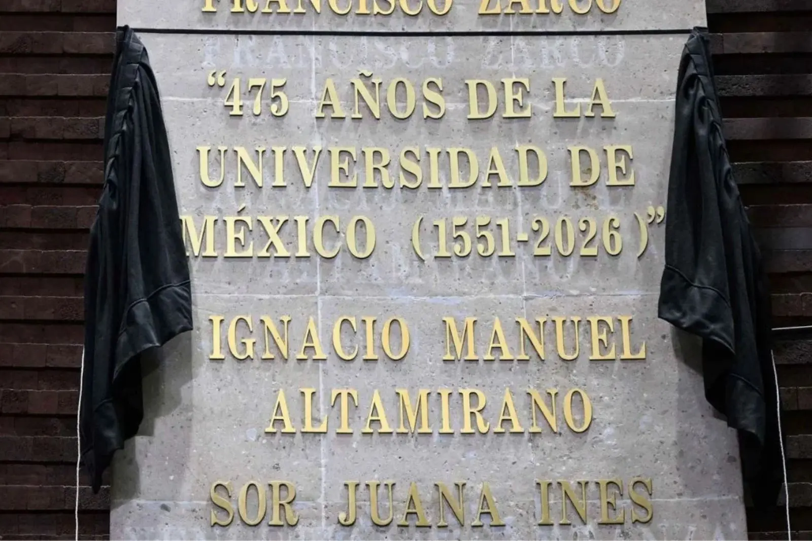 Tras 475 años de historia de la UNAM, instituto queda inscrita en letras de oro en San Lázaro