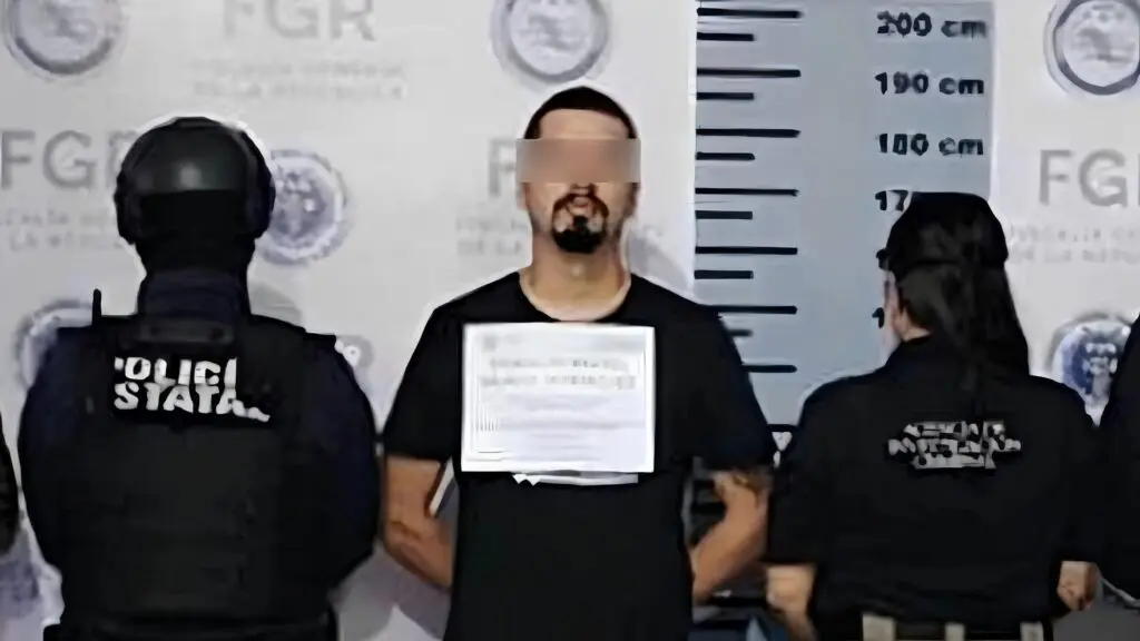 Oswaldo Rafael “N”, alias Baldo, fue detenido en Colima y es investigado por posibles extorsiones a ganaderos. Fiscalía General del Estado de Colima