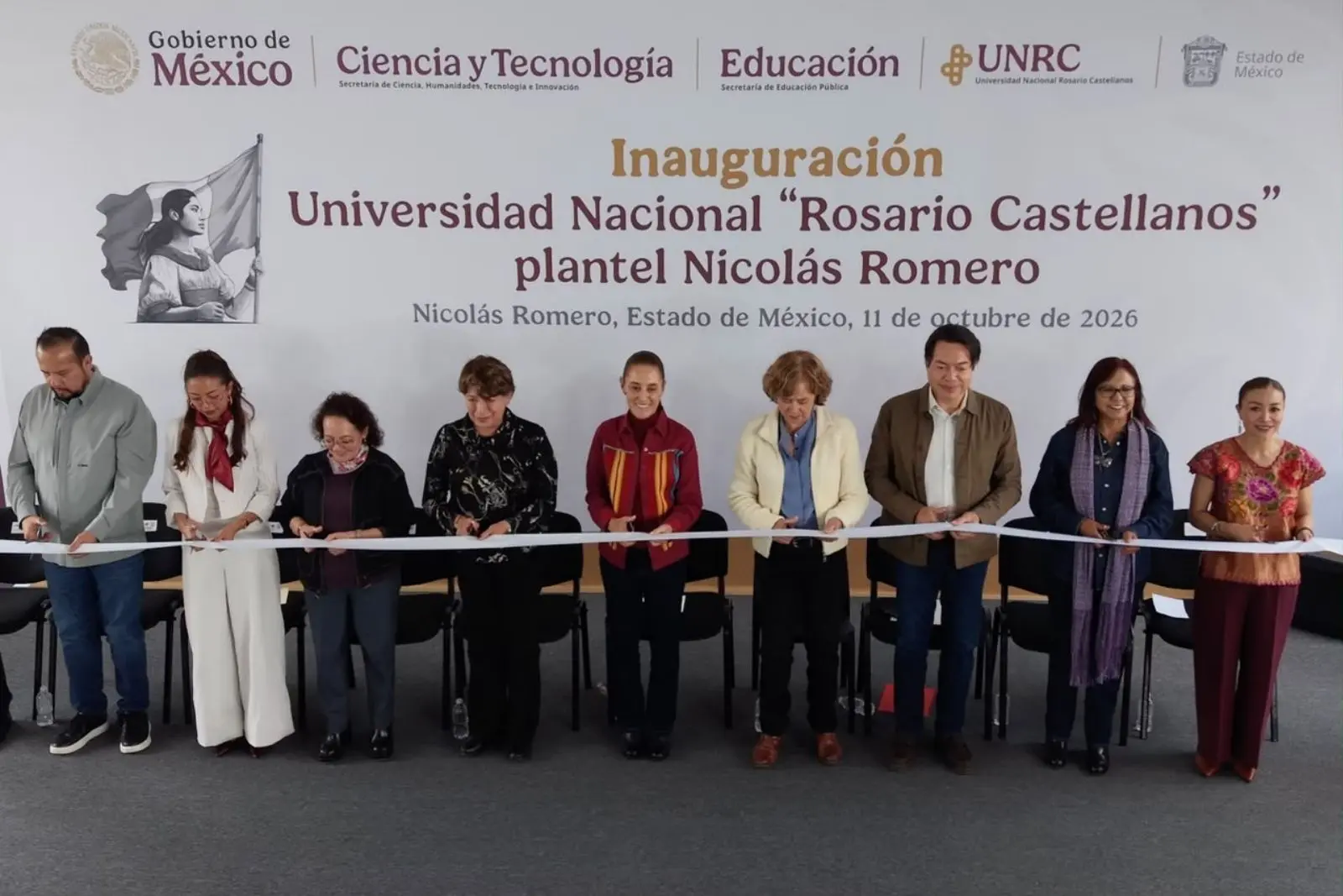 Presidenta inaugura campus universitario "Rosario Castellanos" en Estado de México