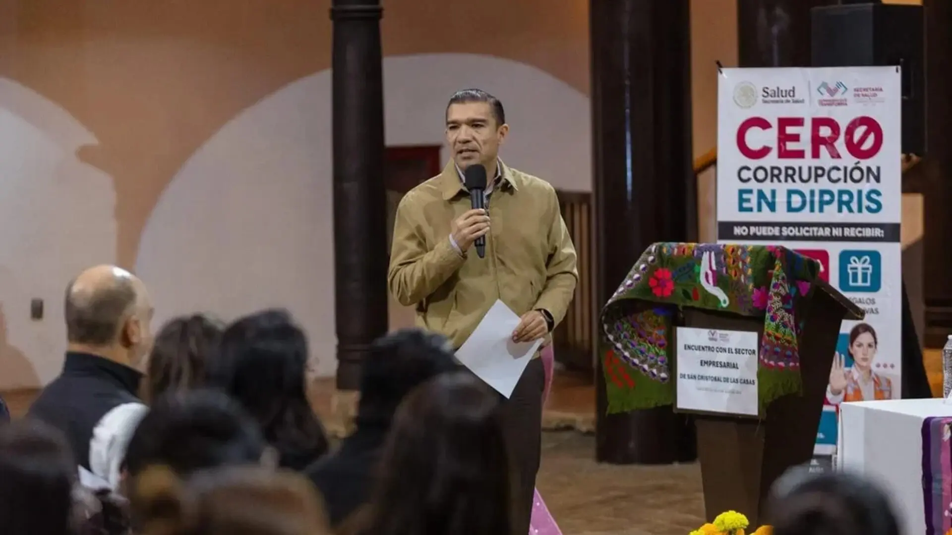 Salud de Chiapas fortalece el diálogo con empresarios.