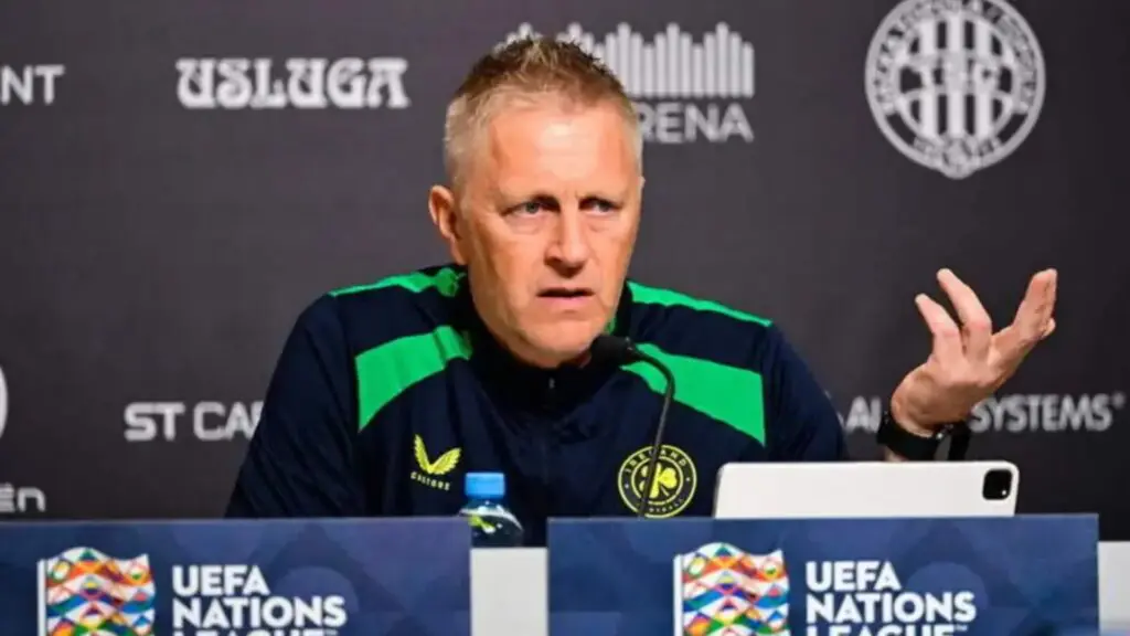 Heimir Hallgrímsson, seleccionador de Irlanda, durante un partido de la Liga de Naciones ante Israel
