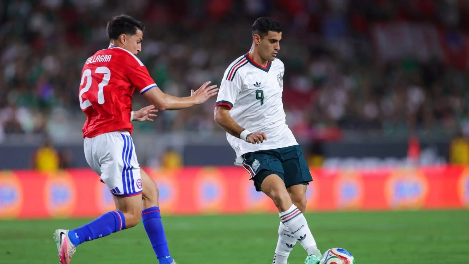 México enfrenta a Chile durante partido de Fecha FIFA en Los Ángeles. Foto: @miseleccionmx