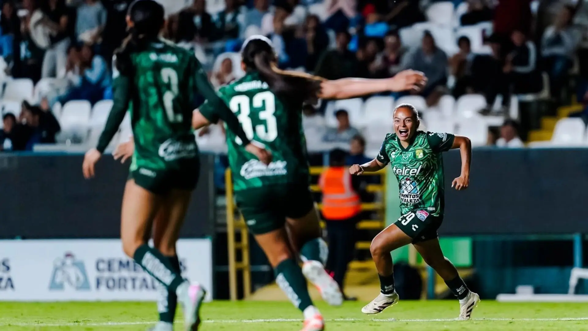 León Femenil derrotó 2-0 al Atlante y puso fin a dos derrotas consecutivas. Foto @clubleonfemenil