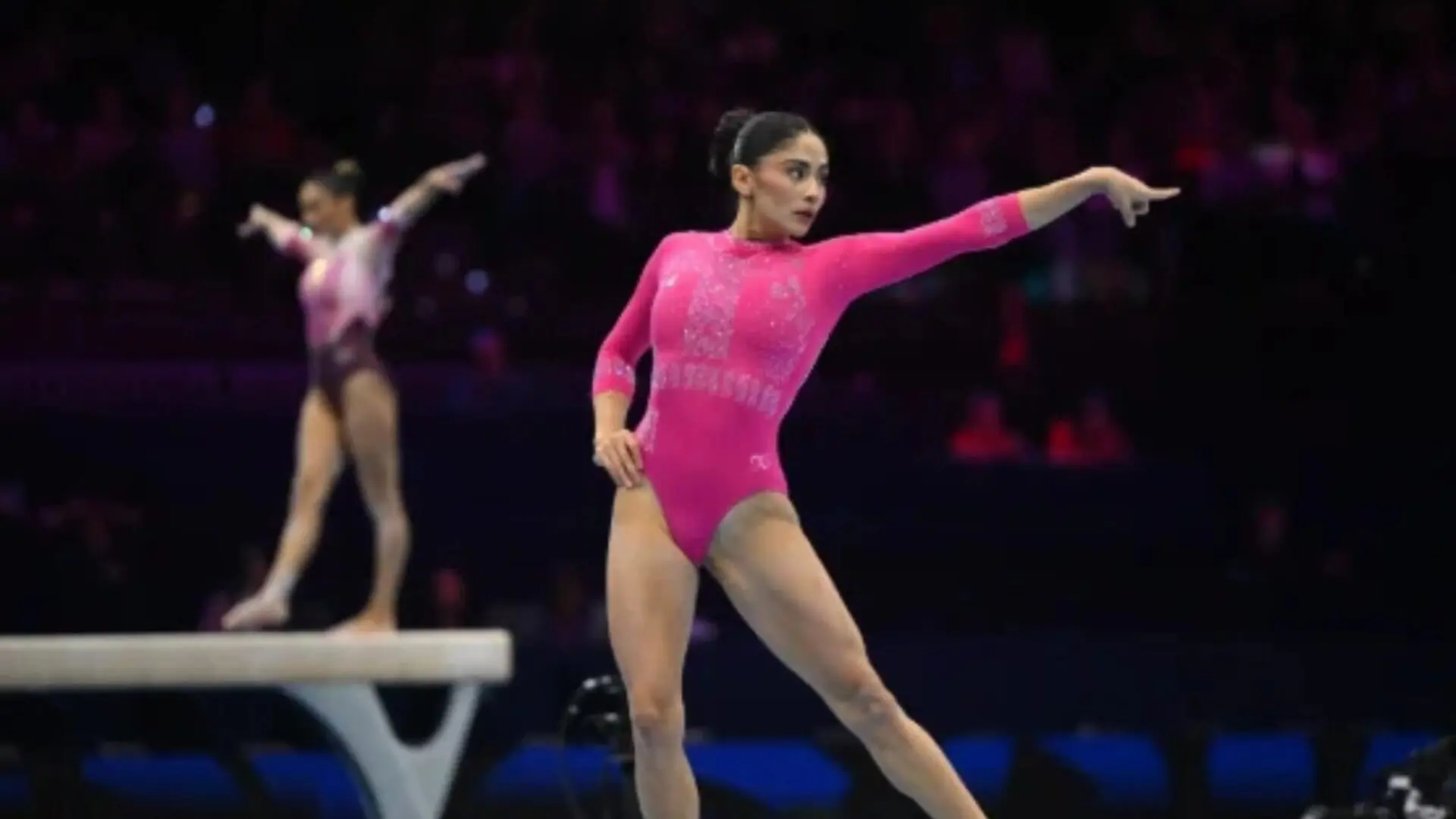Victoria Mata, gimnasta mexicana originaria de Nuevo León. Foto: @victoriamata6