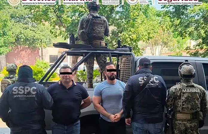 Detención de presuntos miembros de La Barredora por fuerzas federales en Jalisco