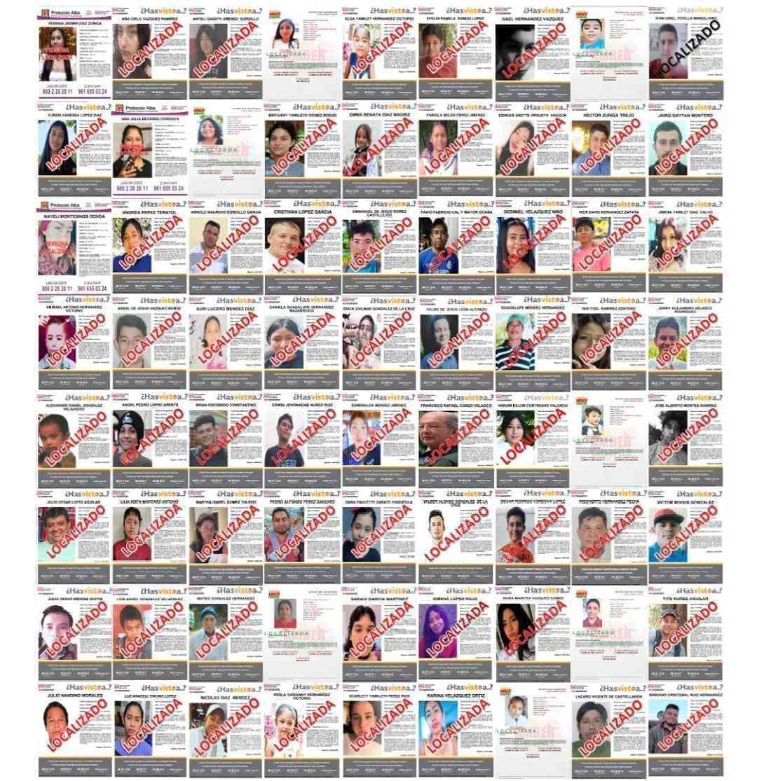 Collage of profiles with "Locado" stamp.