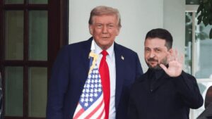 Donald Trump y Vladimir Zelenski.