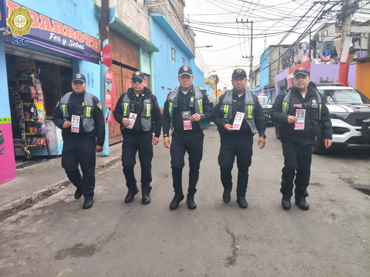 Operativo de seguridad de la SSC durante Nochebuena y Navidad en la Ciudad de México.