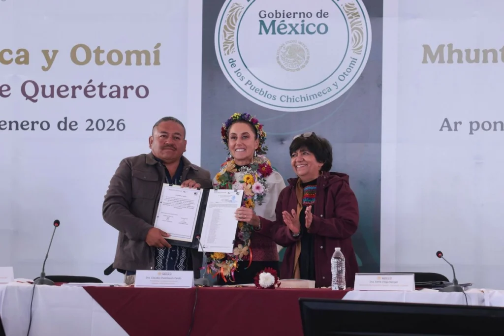 Sheinbaum encabeza reconocimiento jurídico del ejido Nuevo Cruz del Palmar