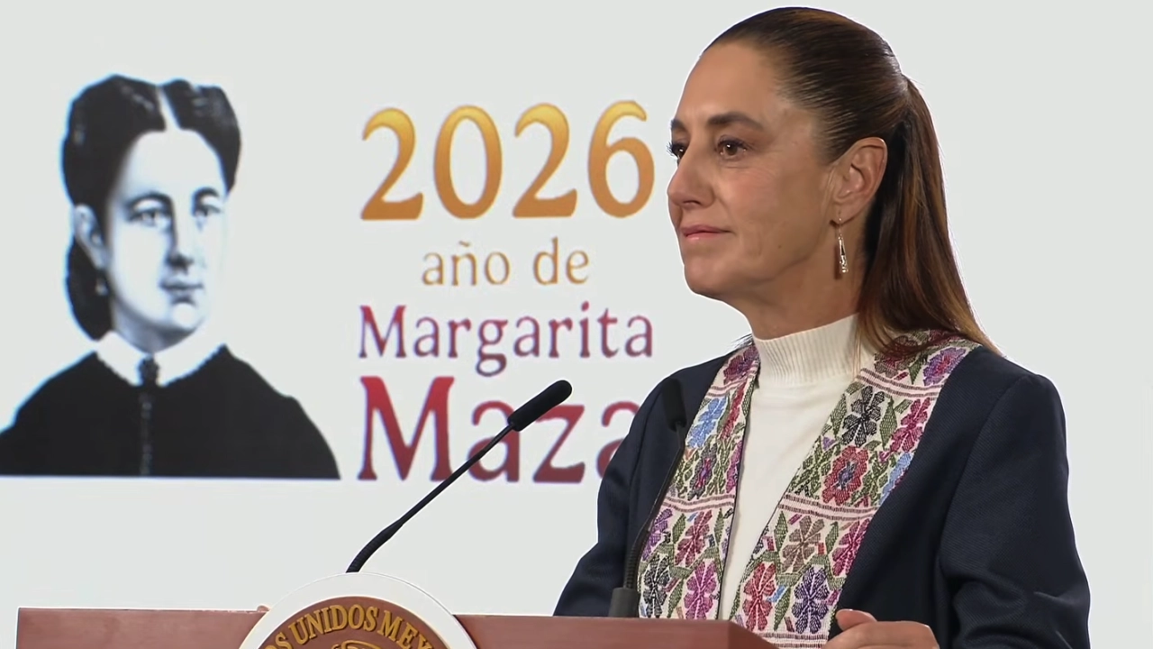 Presidenta de México en conferencia matutina.