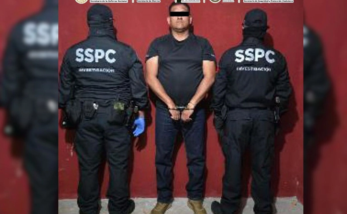 Hombre detenido por elementos de seguridad de México.